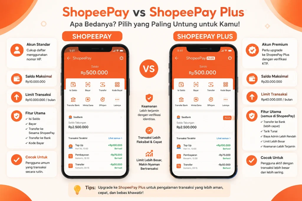 7 Perbedaan ShopeePay dan ShopeePay Plus yang Perlu Diketahui