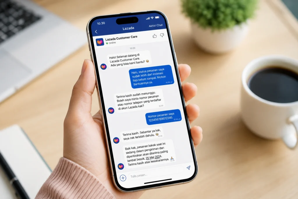 Cara Chat CS Lazada di HP Mudah Langsung Terhubung ke Customer Service