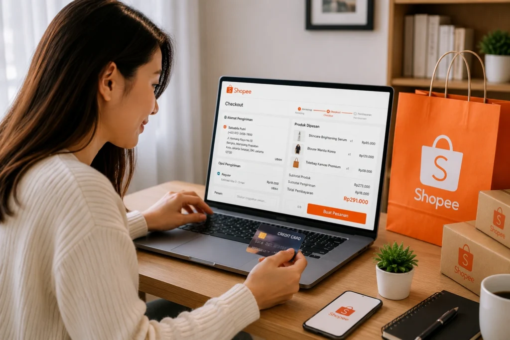 Cara Checkout Shopee 2 Barang Beda Toko