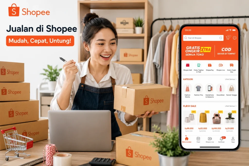 Cara Jualan di Shopee Terbaru 2026 untuk Pemula