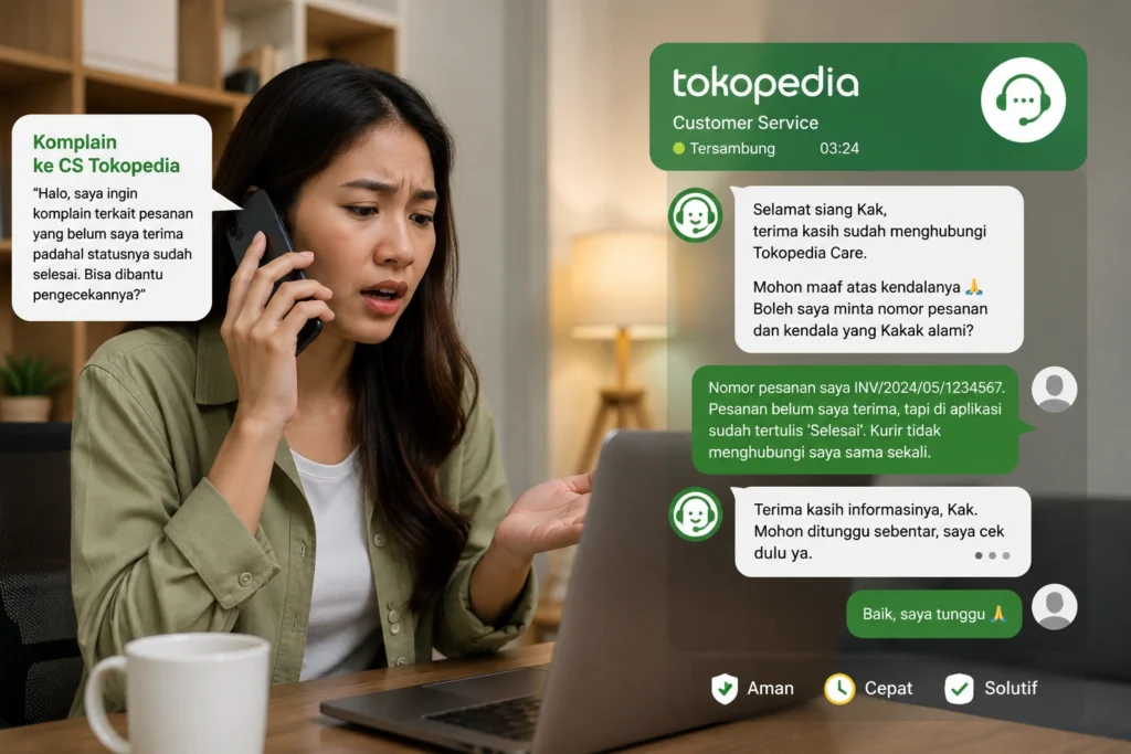 Cara Komplain di Tokopedia untuk Barang Rusak, Tidak Sesuai, hingga Belum Dikirim