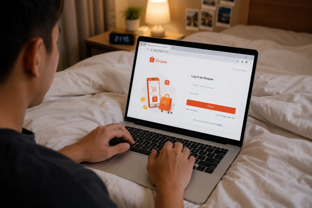 Cara Login Shopee Web dengan QR Code, Cepat dan Aman