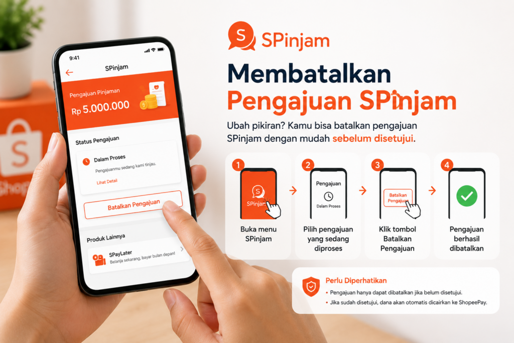 Cara Membatalkan Pengajuan SPinjam Shopee Terbaru 2026