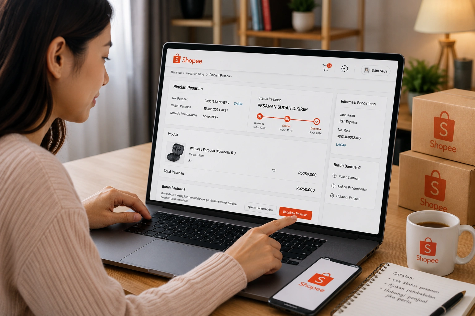 Cara Membatalkan Pesanan di Shopee yang Sudah Dikirim