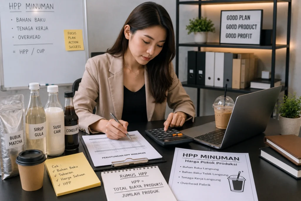 Cara Menghitung HPP Minuman dengan Benar + Contoh dan Harga Jual