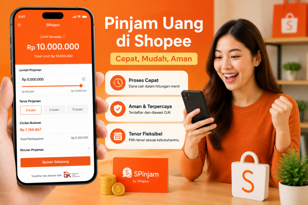 Cara Pinjam Uang di Shopee 2026 untuk Pemula melalui SPinjam