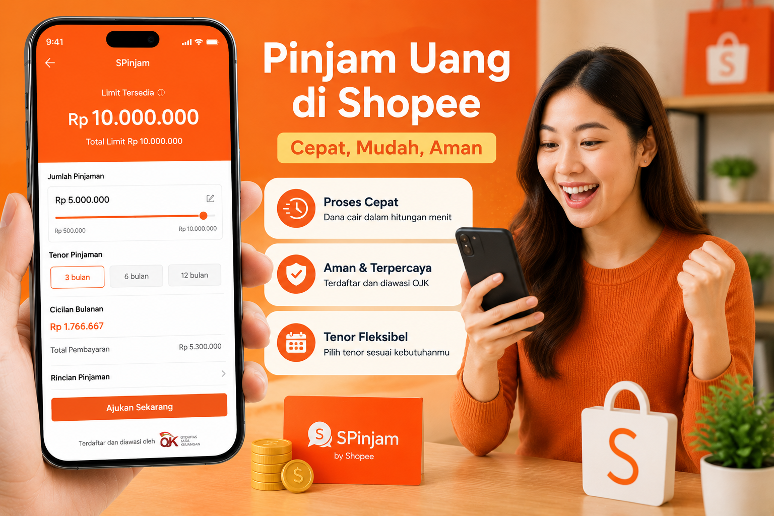 Cara Pinjam Uang di Shopee 2026 untuk Pemula melalui SPinjam