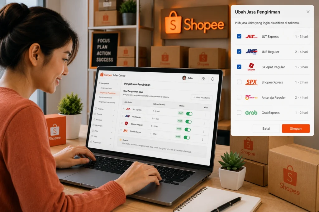 Cara Ubah Jasa Pengiriman di Shopee untuk Penjual dan Solusinya